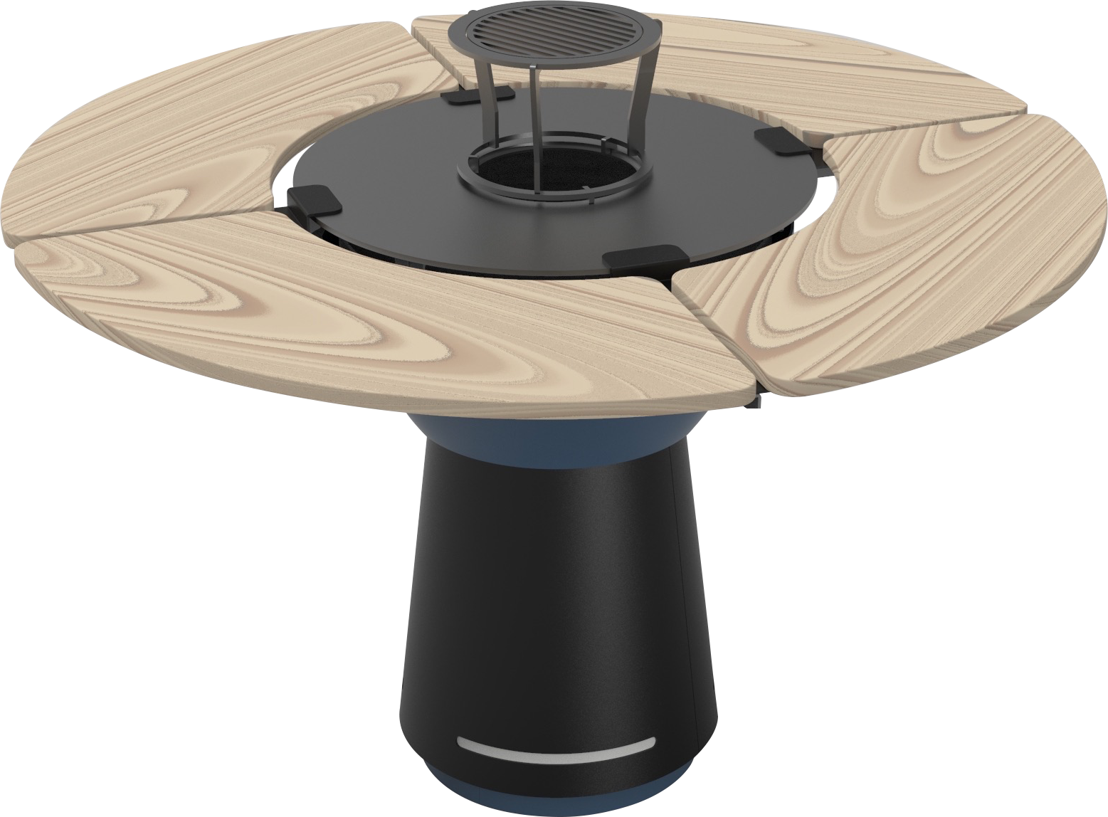 Rendu 3D de la table-brasero extérieure Aro Brasero